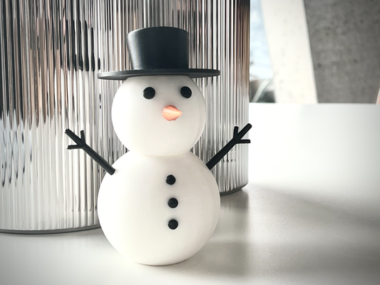 boneco neve by barbeiro casa decoração natal papai noel 3d print model - Mito3D