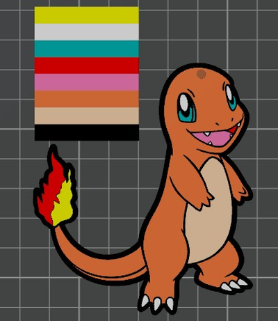 charmander anahtarlık süs by uygulanabilir baskılar sanat modeller pokemon noel 3d print model - Mito3D