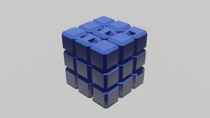 riflessi w rfel puzzle by p ammarell giocattoli giochi cubo 3d print model - Mito3D