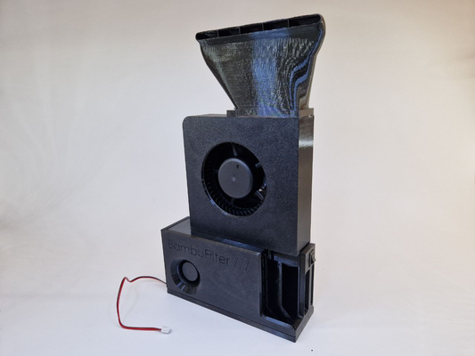 bentofan çift hayran + bağımsız hava filtreleme bambulab p1p p1s yeniden karıştırılmış by nyx nk 3d yazıcı parçalar bambu aux yardımcı fan bento bentobox filtre hepa karbon yükselt 3d print model - Mito3D