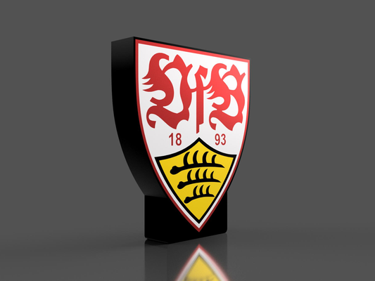 vfb stuttgart caja ligera by david80 pasatiempo bricolaje diy electrónica ligero fútbol led lámpara fútbol club 3d print model - Mito3D