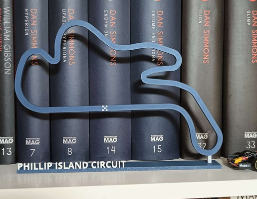 phillip île circuit victoria australie piste course by updesky art modèles chemin roulement speedway 3d print model - Mito3D