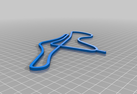 traccia fiorano italia pista canalizzazione speedway circuito by updesky passatempo fai veicoli 3D print model - Mito3D