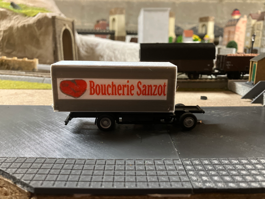 che + kabine jahrgang gießen camion faller autosystem by hobby diy h0 zug wagen system 3d print model - Mito3D