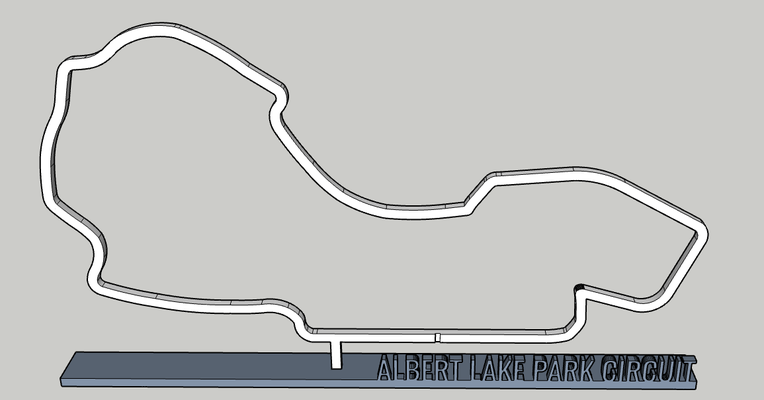 albert park lake circuit melbourne australia formula 1 race track 2022 by updesky hobby & diy vehicles formula1 f1 racetrack 3d print model - Mito3D