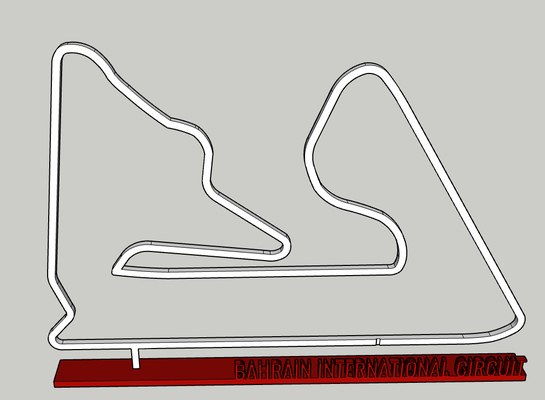 bahrain international circuit formula 1 race track 2022 season by updesky hobby & diy vehicles formula1 f1 racetrack 3d print model - Mito3D