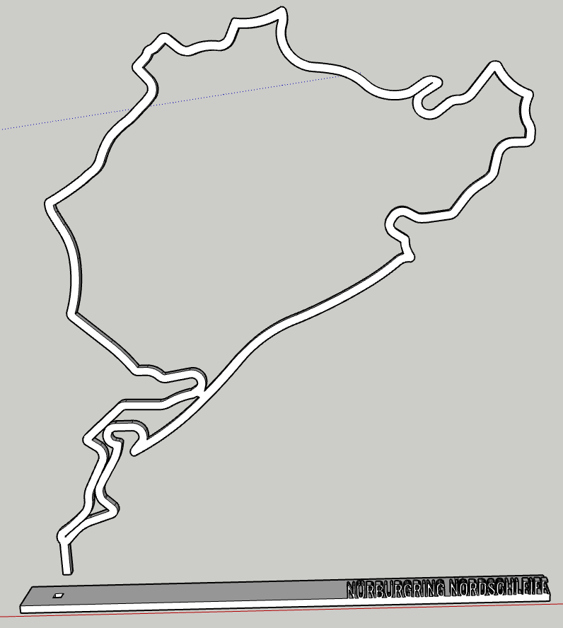 nurburgring bucle norte nurburg alemania pista circuito by updesky pasatiempo bricolaje diy vehiculos 3D print model - Mito3D