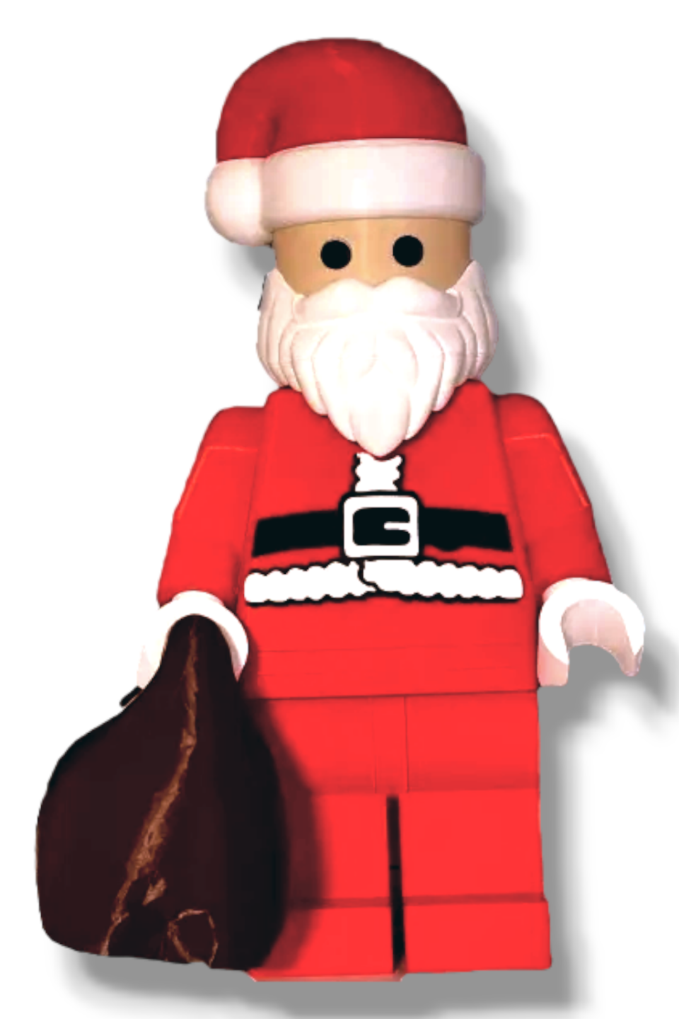 inspiré by lego méga père noël remixé mhaille ladybawlsart art sculptures grand figure vacances decoracion navidad décoration saison 3D print model - Mito3D