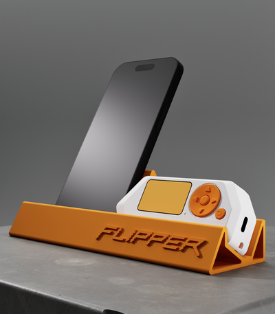 flipper zéro téléphone minimaliste quai by studio xiii loisir diy station d'accueil supporter conception flipperzéro iphone 3d print model - Mito3D