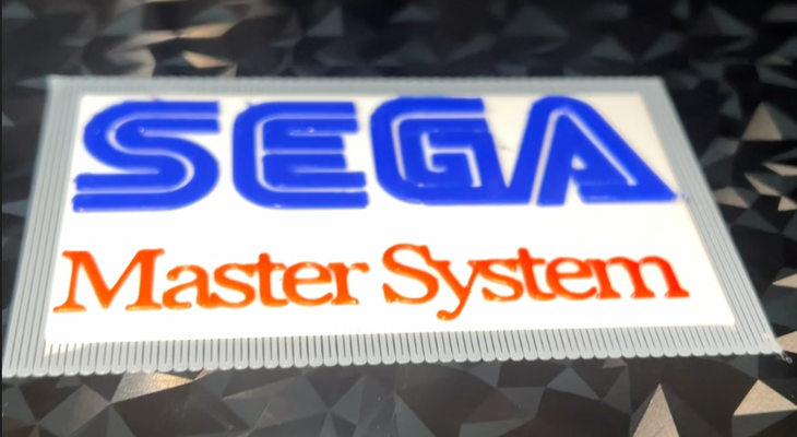 sega master system logo by stef3d art signs & logos 3d print model - Mito3D