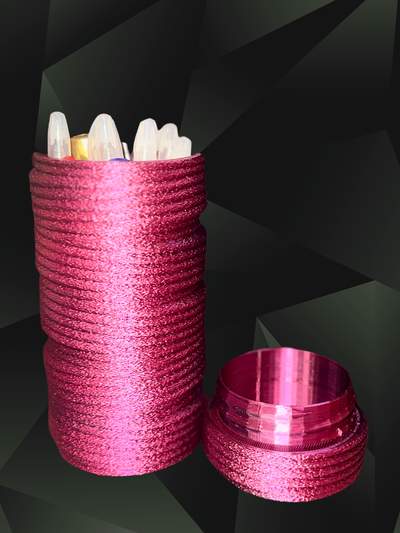 yarn pencil case by pink 3dp tools organizers organizer pencilcase 3d print model - Mito3D
