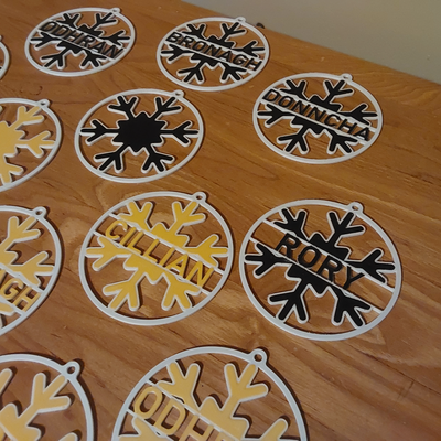 schneeflocke genannt by rd3dprints haushalt feierlichkeiten baum dekorativ weihnachten 3d print model - Mito3D