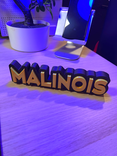 malinois letter stand by meinblickfang miniatures animals dog dogsport letterstand 3d print model - Mito3D