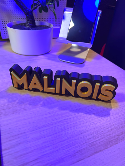 malinois lettera in piedi by mio colpo d 39 occhio miniature animali cane sport per cani letterstand 3d print model - Mito3D