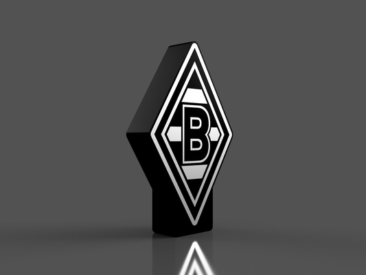 borussia m nchengladbach caja ligera by david80 pasatiempo bricolaje diy electrónica ligero led fútbol mönchengladbach lámpara accesorio arte fútbol club 3d print model - Mito3D