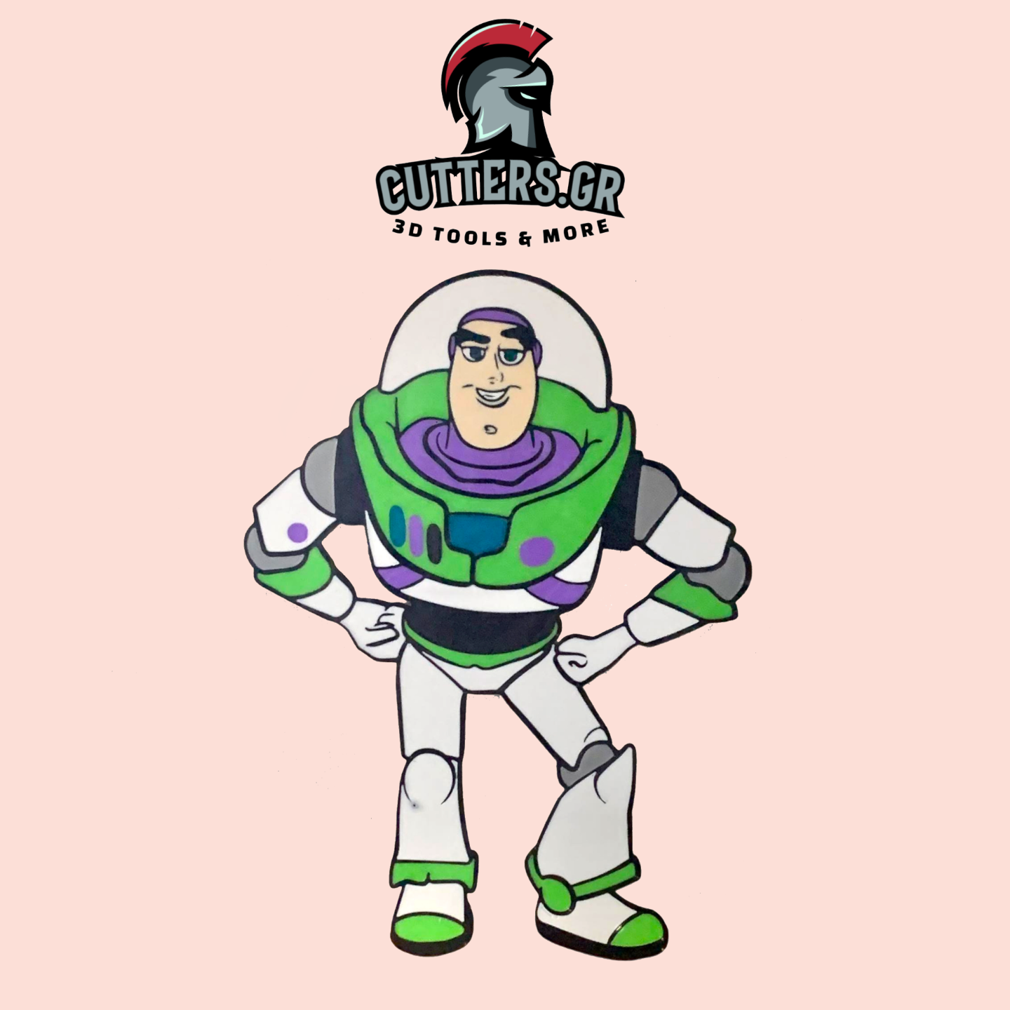 wall art - toy story buzz lightyear by bobcut3dgr 2d multicolor ams bambulab disney pixar light year 3D print model - Mito3D