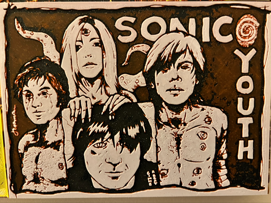 sonic youth by cult 3d hobby & diy music sonicyouth 3d print model - Mito3D