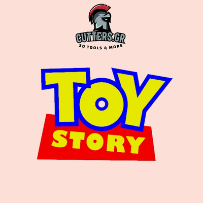 wall art - toy story logo by bobcut3dgr 2d bambulab ams multicolor pixar disney 3d print model - Mito3D