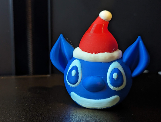 stitchmas tree decoration by bazzlington household festivities xmas christmas stitch disney movie 3d print model - Mito3D