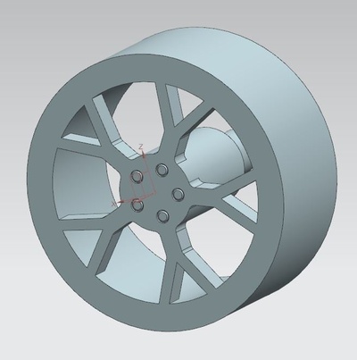 car wheel 1 24 by avi5 hobby & diy rc 124 124wheel carmodel carmodelwheel 3d print model - Mito3D