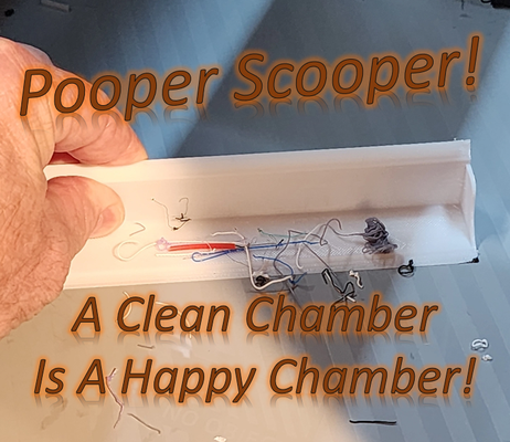 pooper scooper - chamber dust pan by yeltrik designs click follow 3d printer parts poop tool tools maintenance clean cleaning scrap 3d print model - Mito3D