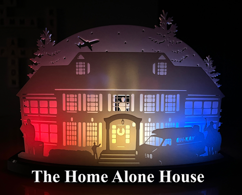hogar casa escena by sh diseños arte 2d navidad fiesta decoración 3d print model - Mito3D