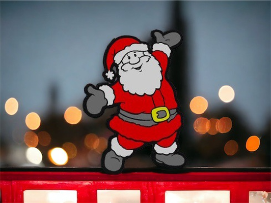 santa - lightbox by love prints art models hat christmas merry belt buckle boots glvoes fun festive seasonal jolly big man 3d print model - Mito3D