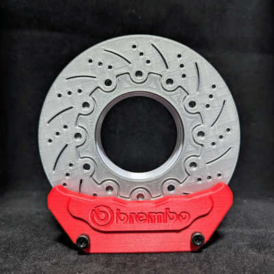 brembo coaster set improved by scattered collectables hobby & diy vehicles holder brake caliper automotive cars beer racing race racecar gift xmas christmas 3d print model - Mito3D