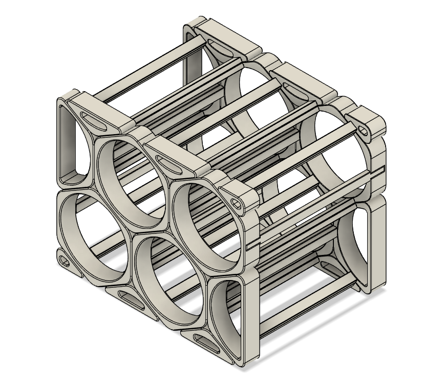 modular vino estante remezclado by asdfgasdfg casa modelos estantería 3D print model - Mito3D