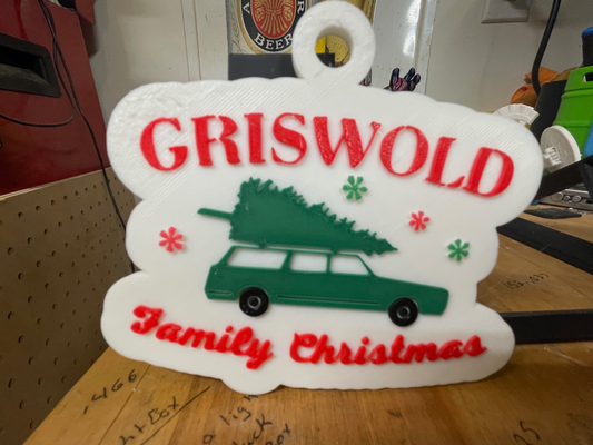 griswold famille noël ornement by websters créations ménage décor vacances 3d print model - Mito3D