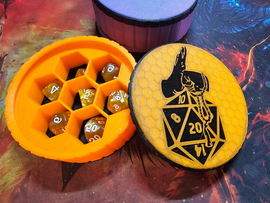 monk's sanctuary dice box screw lid remixed by imagination forge 3d toys & games board 3d print model - Mito3D