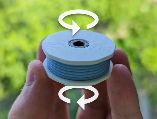 filament zappeln schlüsselring by buildybryce spielzeuge spiele ratsche ams spielzeug 3d print model - Mito3D
