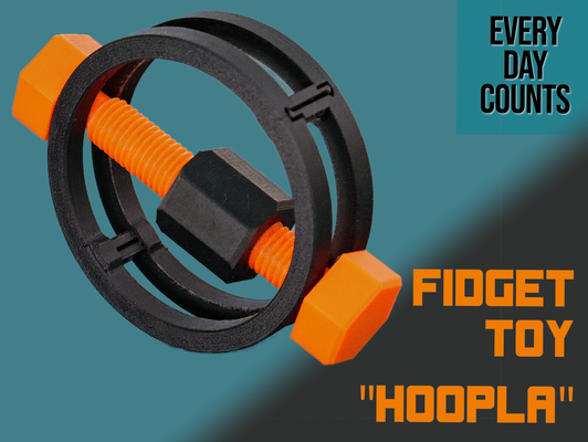 fidget toy - hoopla by day counts toys & games fun 3d print model - Mito3D