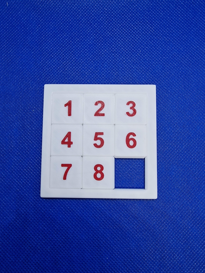 nummer zappeln puzzle by terro spielzeuge spiele rätsel spielzeug printinplace mehrfarbig einfarbige 2x2 3x3 zahlen abonnieren 3d print model - Mito3D