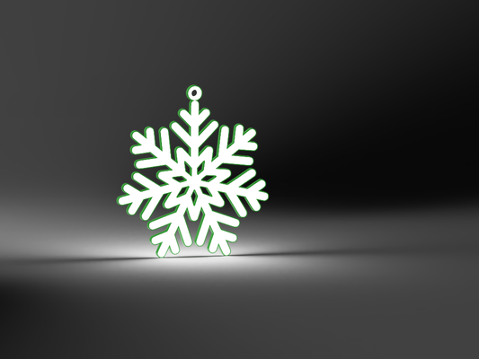 fiocco neve by derubare g arte 2d natale 3d print model - Mito3D
