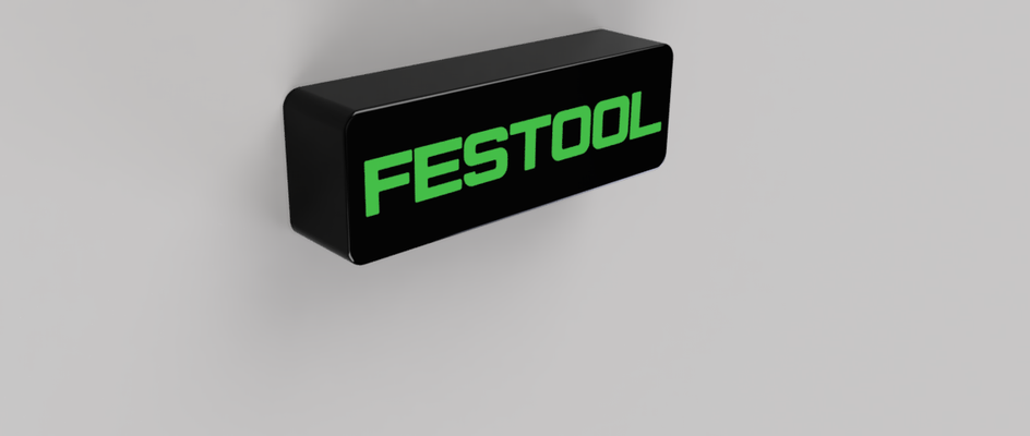 festool luz caixa by reuter corporação arte sinais logotipos placa 3d print model - Mito3D