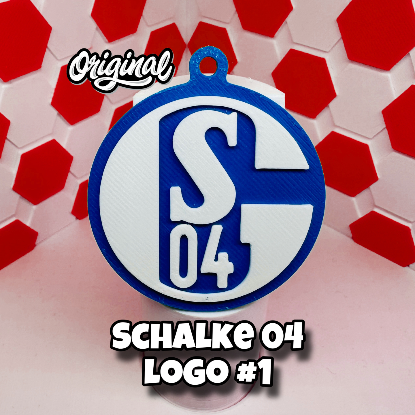 schalke 04 portachiavi 1 by tiroplast 3d arte moneta distintivi 3D print model - Mito3D