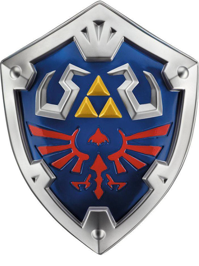 hylian shield remixed by saurabh357 toys & games characters zelda tears of kingdom zeldabotw 3d print model - Mito3D