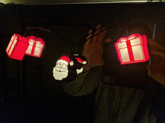 mini light box christmas by 3dgiftsbe art signs & logos lightbox lights pendant 3d print model - Mito3D