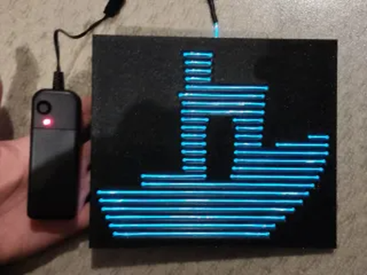 benchy neon by stldad6 art signs & logos 3d print model - Mito3D