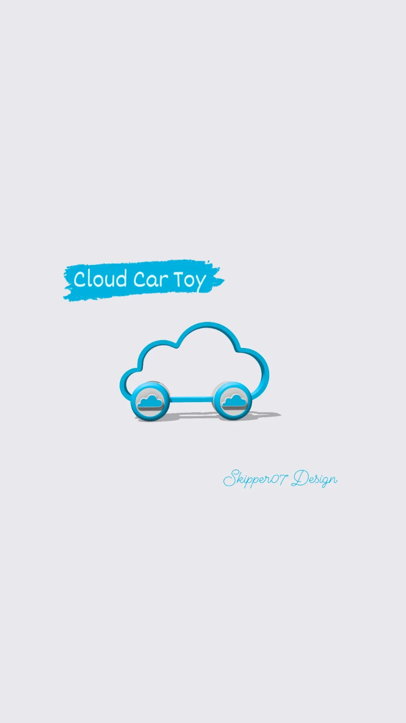 cloud car toy by sk07 skipper07 hobby & diy vehicles 3D print model - Mito3D