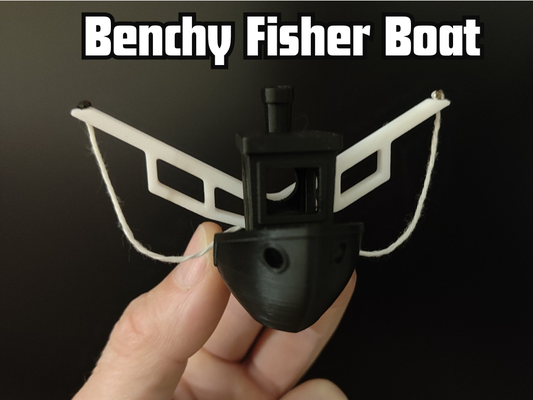 benchy fisherman trawl fishing net by dieggs toys & games benchyboat 3d print model - Mito3D