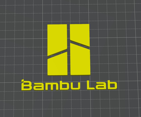 bambu laboratuar logo yeniden karıştırılmış by francescom sanat işaretler logolar bambulab stl 3d print model - Mito3D