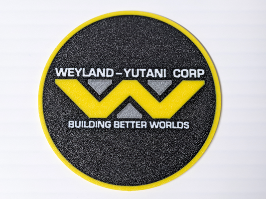 weyland yutani corp extraterrestre coaster by chaman ménage décor weyland 3d print model - Mito3D