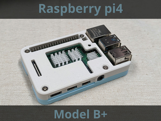 framboesa pi 4 modelo b caso bainha by missô passatempo faça eletrônicos 3d print model - Mito3D