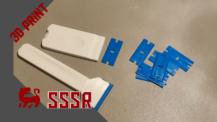 plastica raschietto by sssr sh utensili gadget lama 3d print model - Mito3D