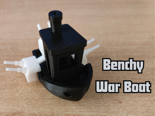 benchy kriegsboot by abonnieren spielzeuge spiele benchboot krieg kampf 3d print model - Mito3D