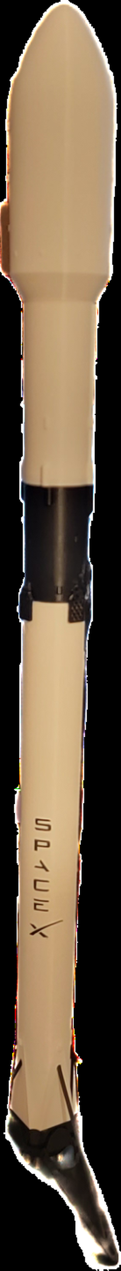 1 96 escala falcão 9 foguete apoia by waffle sauce indústrias miniaturas f9 3d print model - Mito3D
