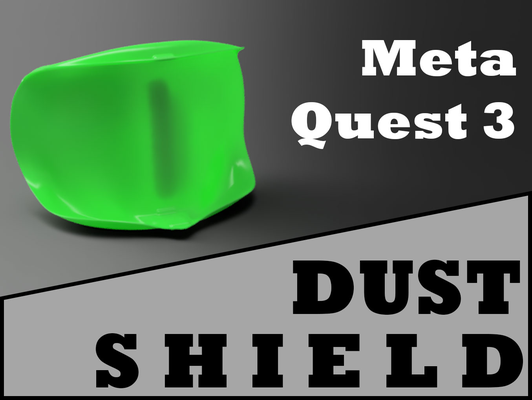 meta quest 3 dust shield by warlogh tools gadgets vr headset cover 3d print model - Mito3D