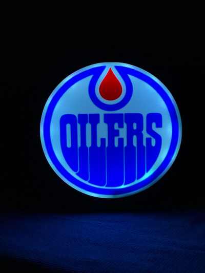 edmonton graisseurs boite lumière by hlrcréations ménage décor pétrole hockey led boîte lampe multi couleur ams 3d print model - Mito3D